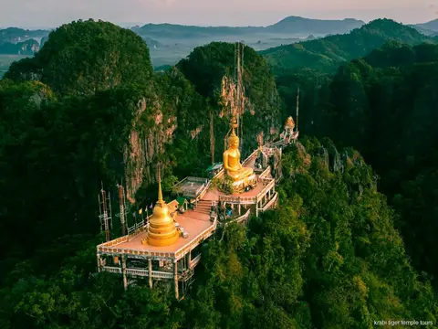 From Phuket: Emerald and Blue Pool, Hot Springs and Tiger Cave Temple: moments from the tour